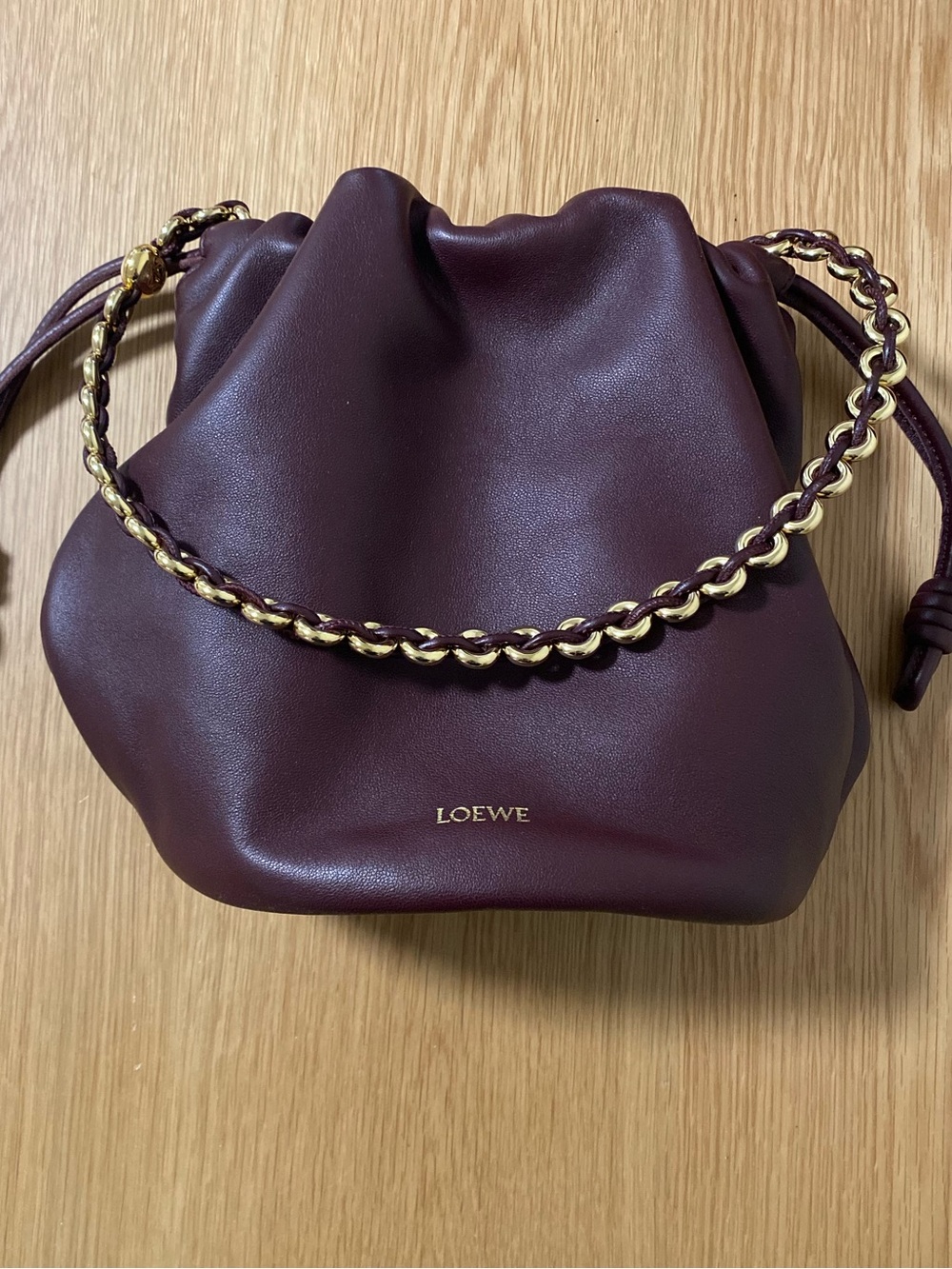 Loewe X Paula’s Ibiza “Flamenco” bucket bag